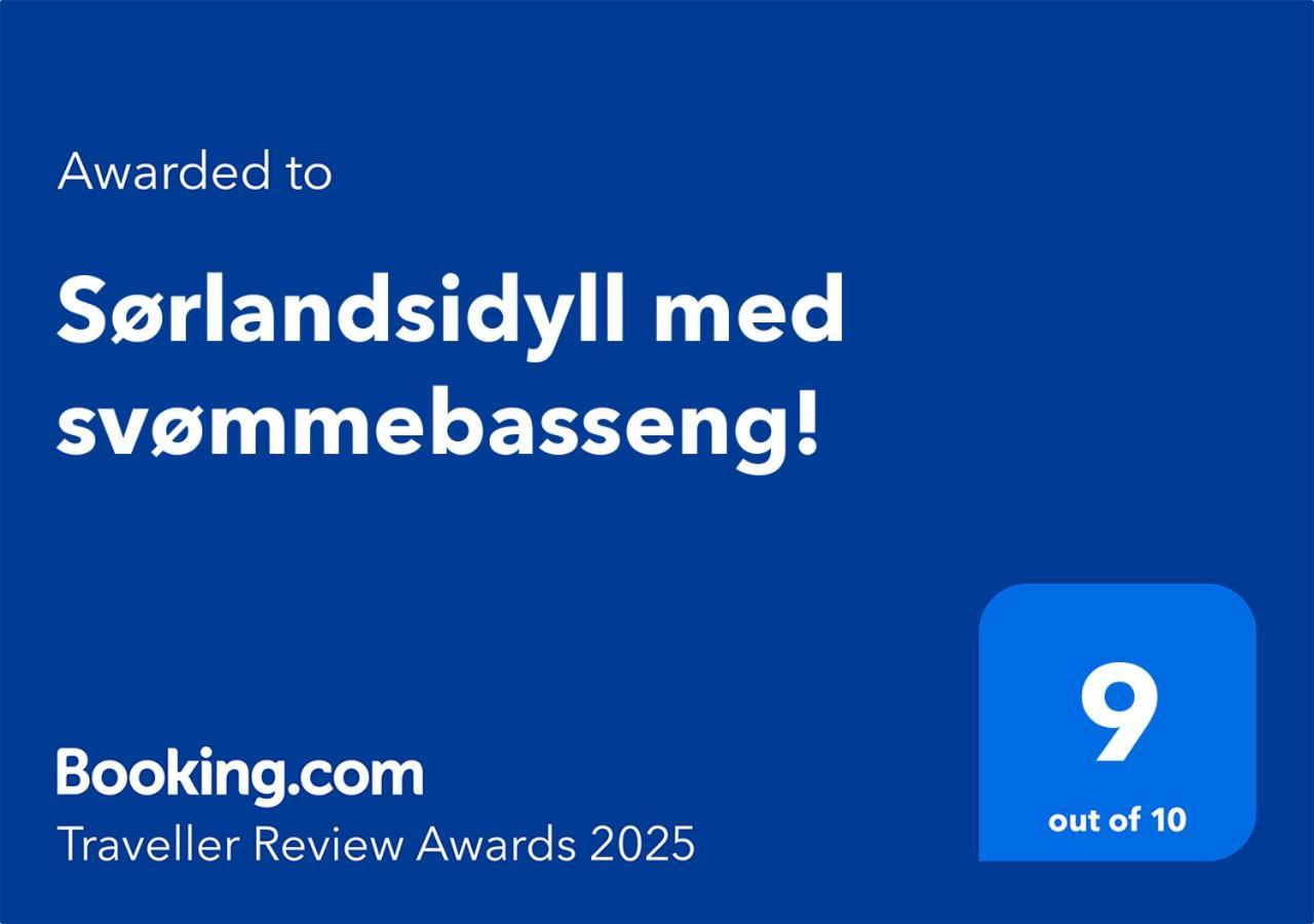Sorlandsidyll Med Svommebasseng! Apartment Kristiansand Exterior photo